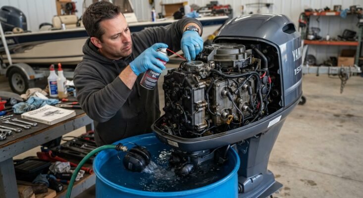 how to winterize a 4 stroke outboard